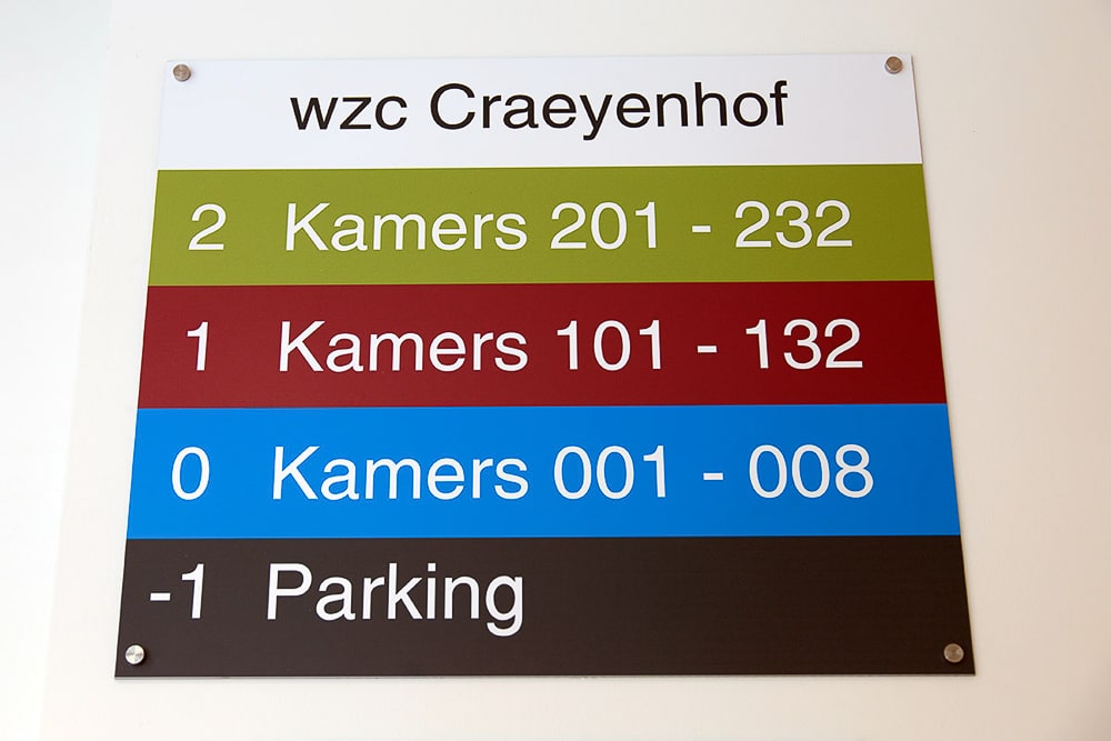 Binnensignalisatie - Craeyenhof - Zwijndrecht - Sign & Display